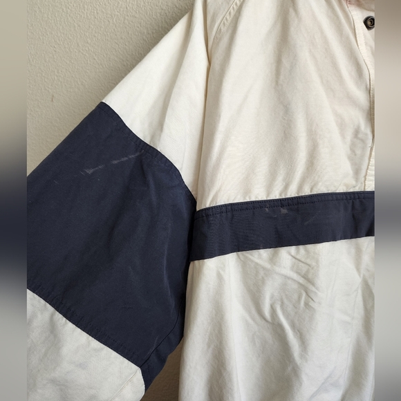 VINTAGE Cutter & Buck Golf Winbreaker Ivory/Navy - Picture 9 of 9